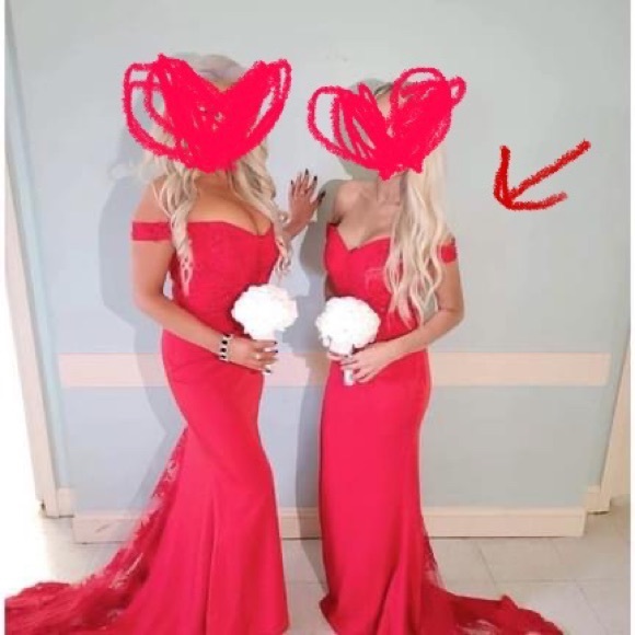 Formal Red Dress - Picture 2 of 4